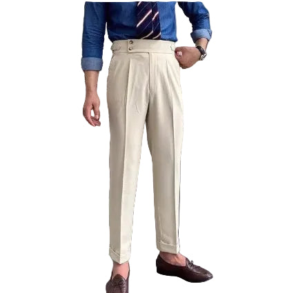 New Men's Naples High Waist Drooping Straight Autumn Leisure Pants - cas7m