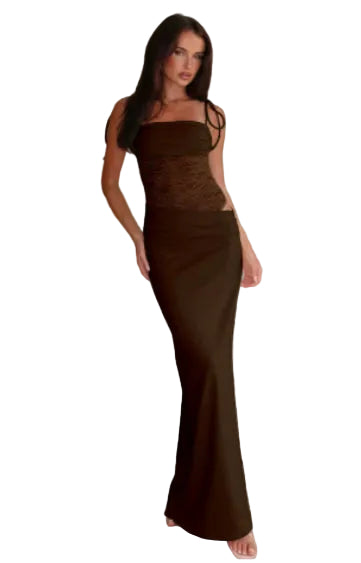 Y2K Lace Suspender Dress Fashion Sexy Lace Long Dresses Party Evening Club Beach Clothing For Women - cas7m