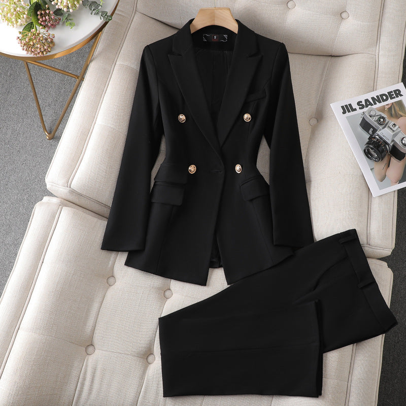 Women's Suit Jacket Bell-bottom Pants Business Suit - cas7m