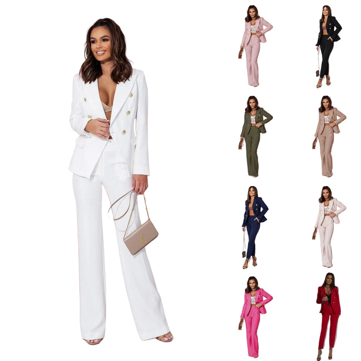 Women's Business Suit Double Breasted Suit - cas7m