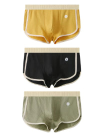 Men's Mid-waist Simple Fashionable Breathable Comfortable Boxers - cas7m