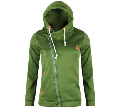 Women's Sport Cardigan Side Zipper Hoodie - cas7m