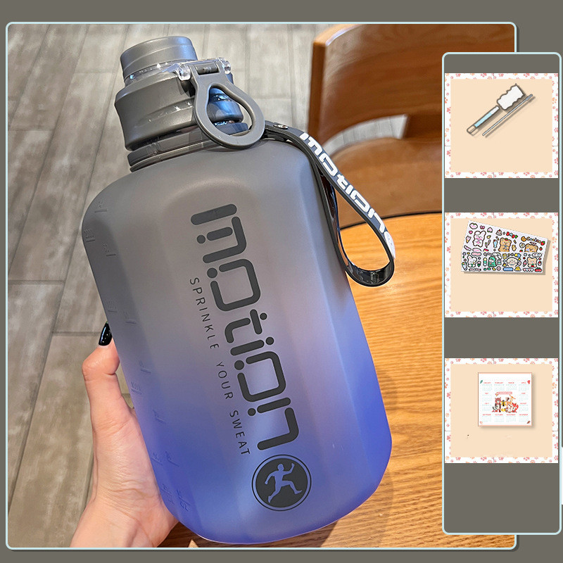 2000ml Large Water Bottle with Scale - cas7m