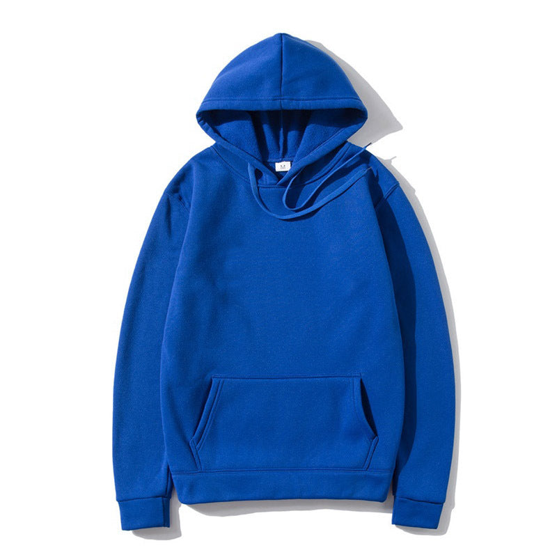 Cotton Fleece Solid Color Hoodie Sweatshirt - cas7m