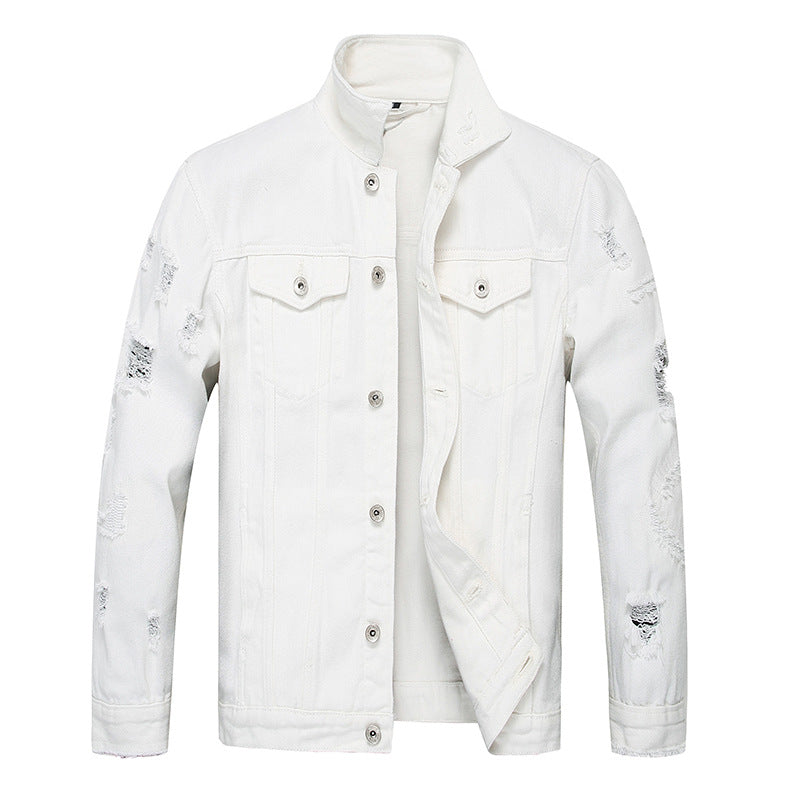 European And American Jacket Men's Denim Top Slim Fit - cas7m