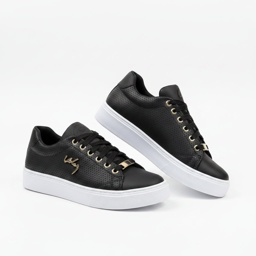 Women Flat Sneakers Breathable Lace-up Shoes For Girls - cas7m