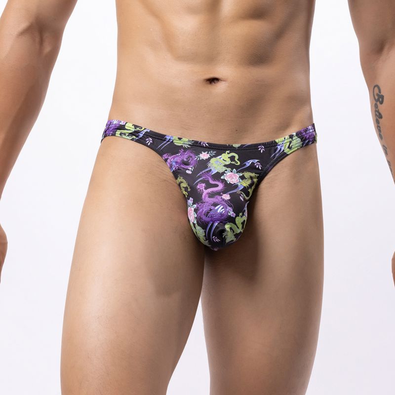 Men's Multicolor Printing Fashion Personality Panties - cas7m