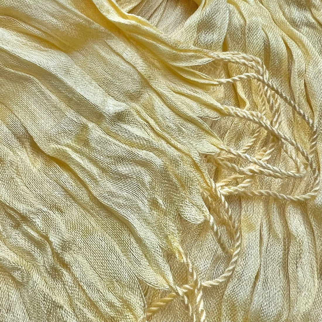 2pcs Sunshine Yellow Crinkle Blend Scarf,Beach Vacation Essential,vacation,daily Life,evening Party,Office Appropriate Subtlety For Women Men - cas7m
