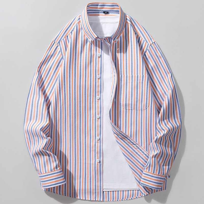 Men's Oxford Long-sleeved Shirt - cas7m
