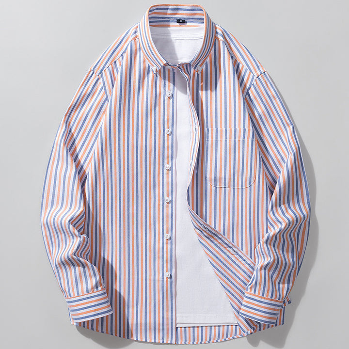 Men's Oxford Long-sleeved Shirt - cas7m