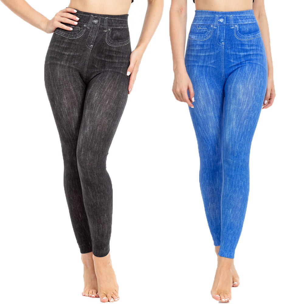 Sexy Figure-hugging Cropped Peach-butt Leggings For Women - cas7m