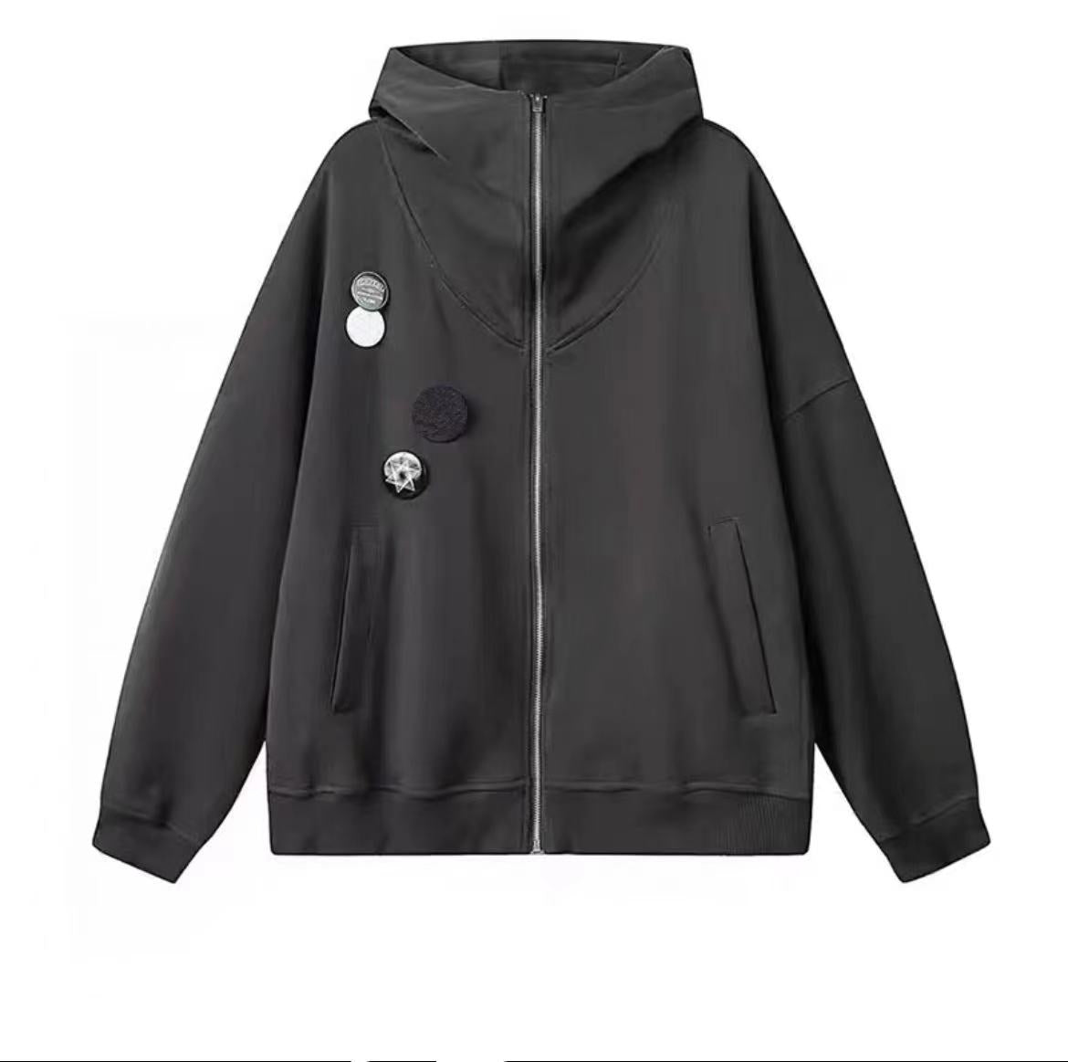 Outline Badge Hooded Hoodie For Men And Women - cas7m