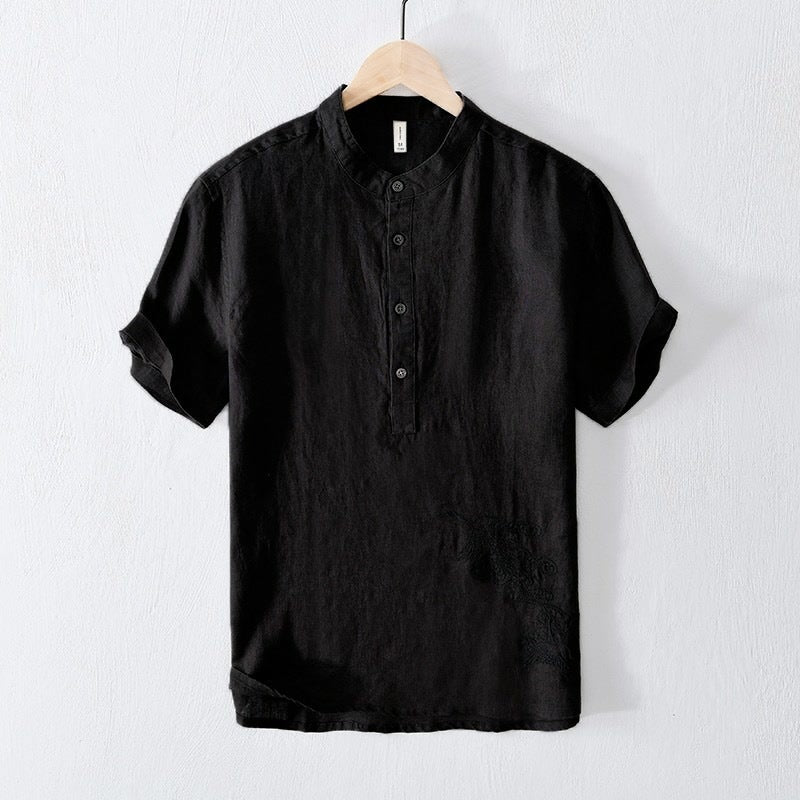 Loose Fashion Japanese Style Retro T-shirt Men - cas7m