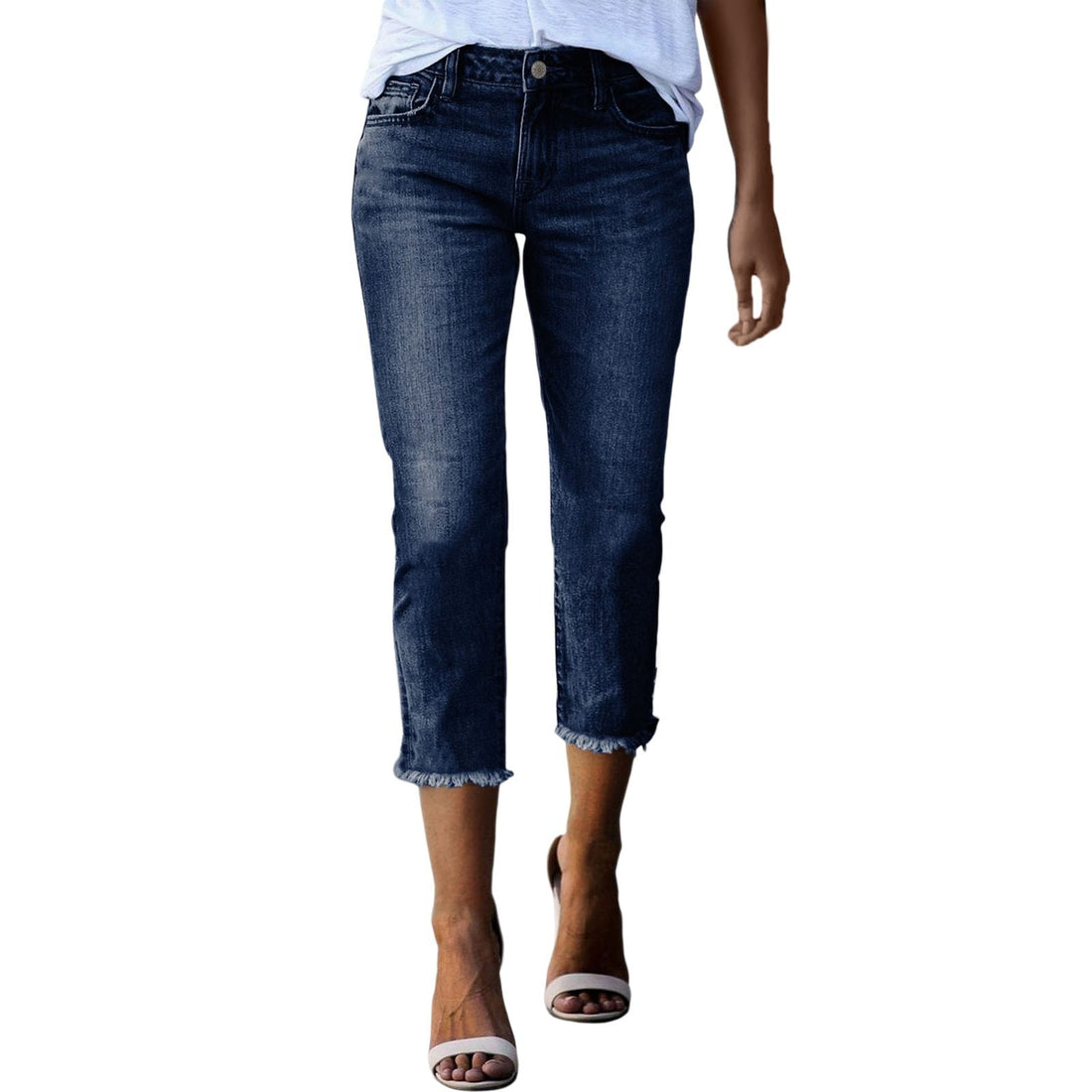 Fashionable Retro Slim-fit Stretch Jeans For Women - cas7m