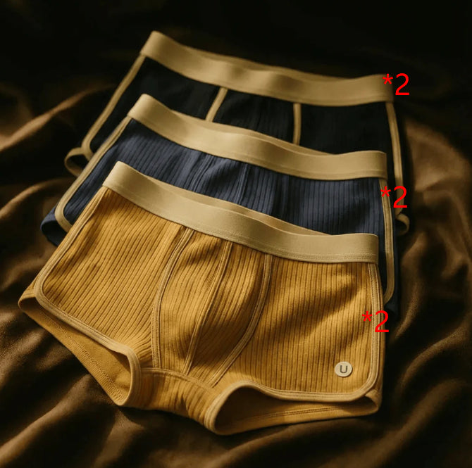 Men's Mid-waist Simple Fashionable Breathable Comfortable Boxers - cas7m