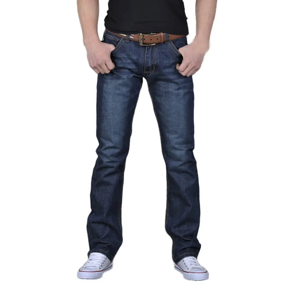 Kangma Men's Stretch Bootcut Jeans