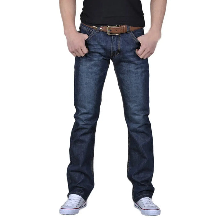 Kangma Men's Stretch Bootcut Jeans