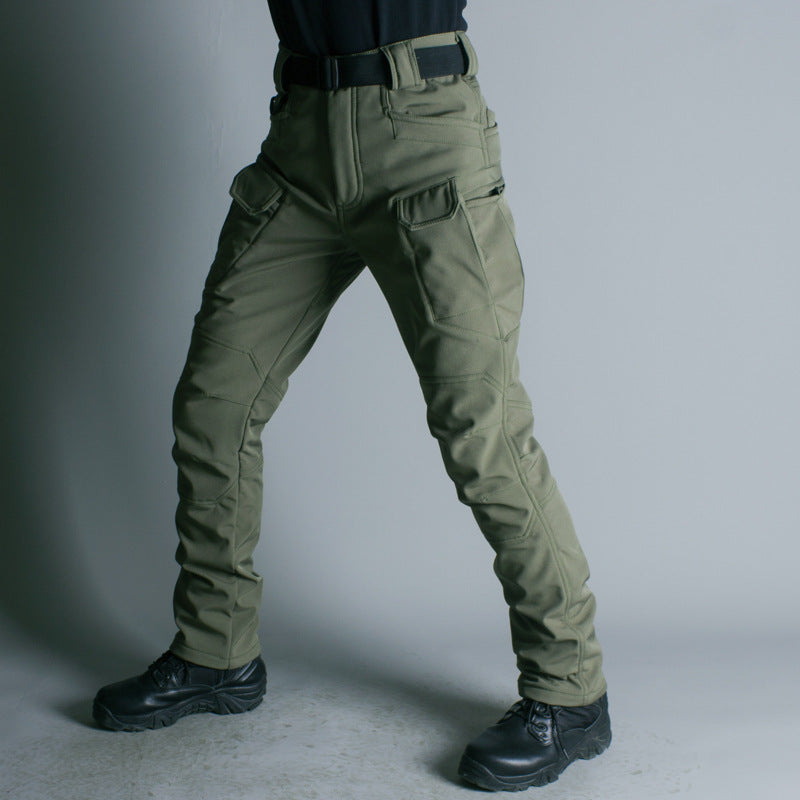 IX7 Shell Tactical Pants Men's Business Shirt Fleece Trousers - cas7m