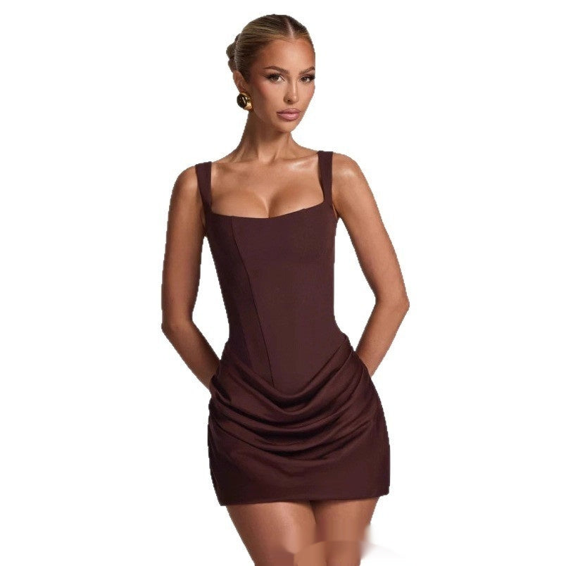 Summer Corset Dress Graceful Sleeveless Short Dresses For Party Wedding Evenning Clothing - cas7m