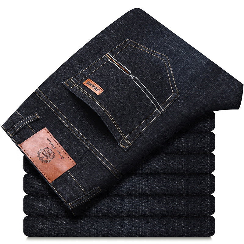 Autumn Thick Jeans Men's Loose Straight - cas7m