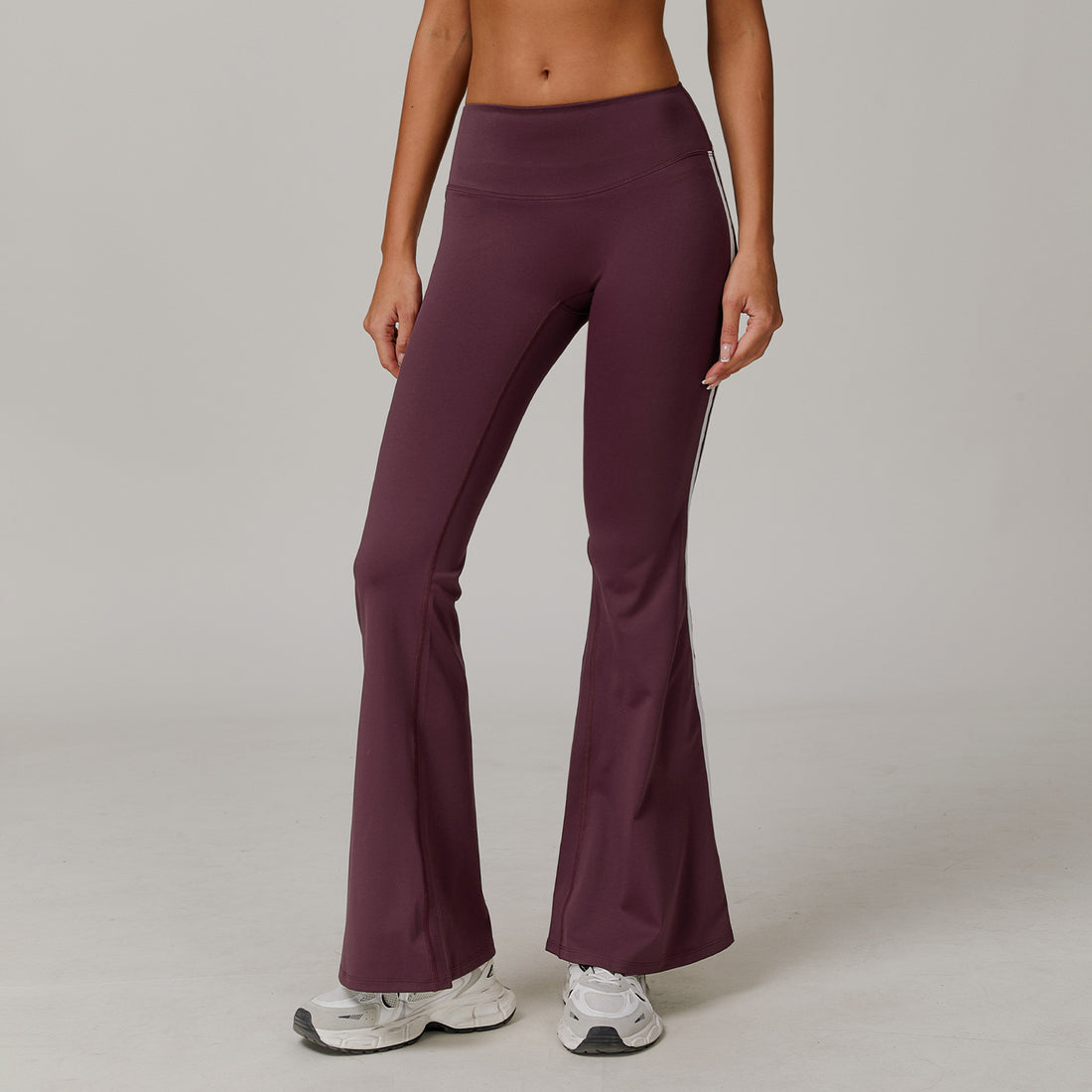 Nude Feel Sports Trousers Slightly Stretch Slimming And Wide Leg Fitness Pants - cas7m