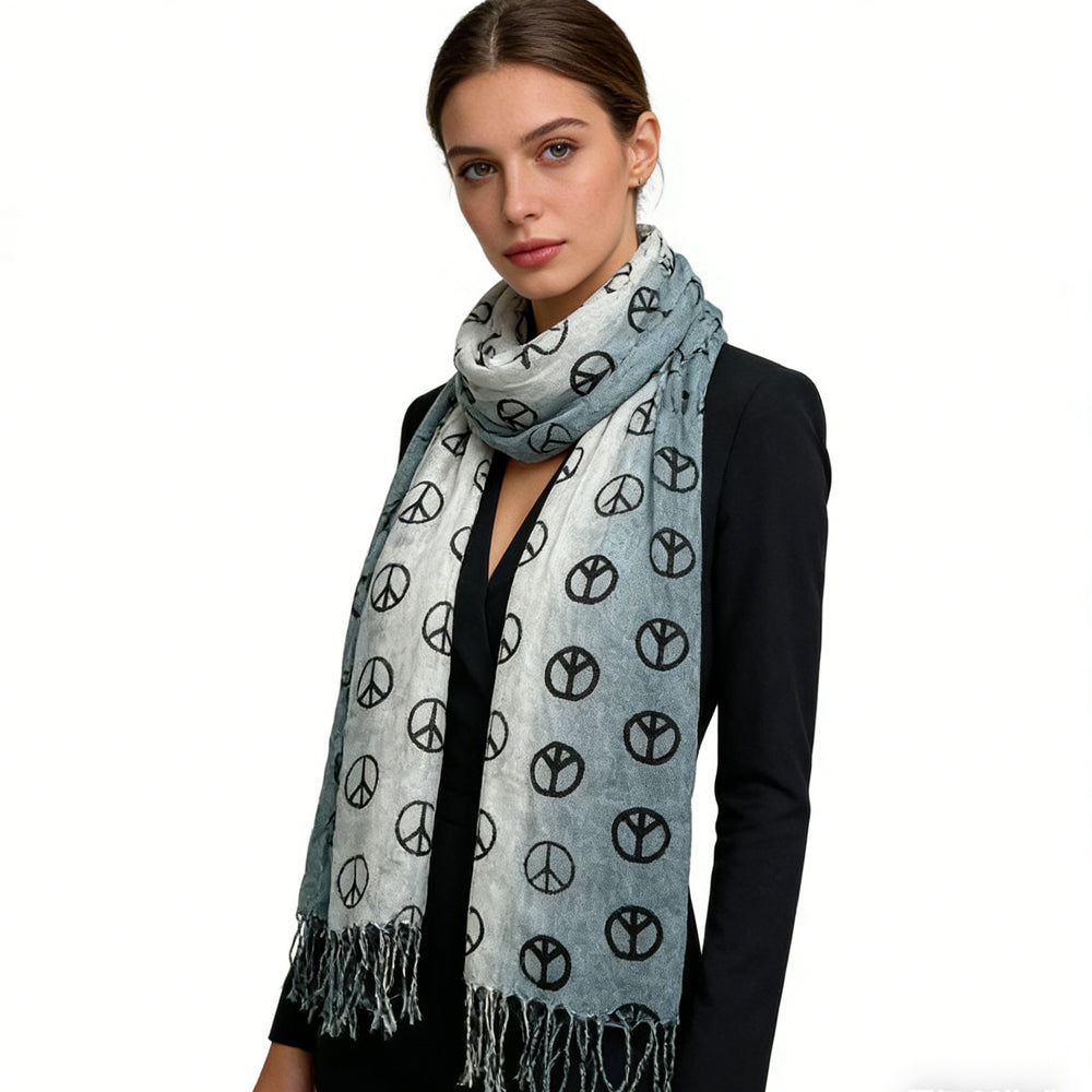 2pcs Understated Elegance Subtle Pattern Scarf Grey Printed Scarf,vacation,daily Life,evening Party,Office Appropriate Subtlety For Women Men - cas7m