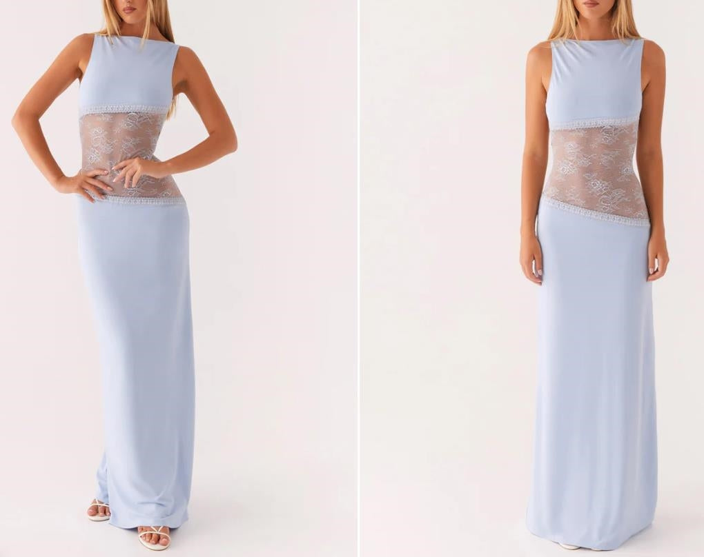 Y2K Lace Suspender Dress Fashion Sexy Lace Long Dresses Party Evening Club Beach Clothing For Women - cas7m
