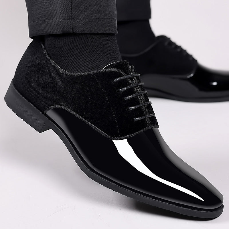 Men's Formal Business Leather Shoes Lightweight Trendy - cas7m
