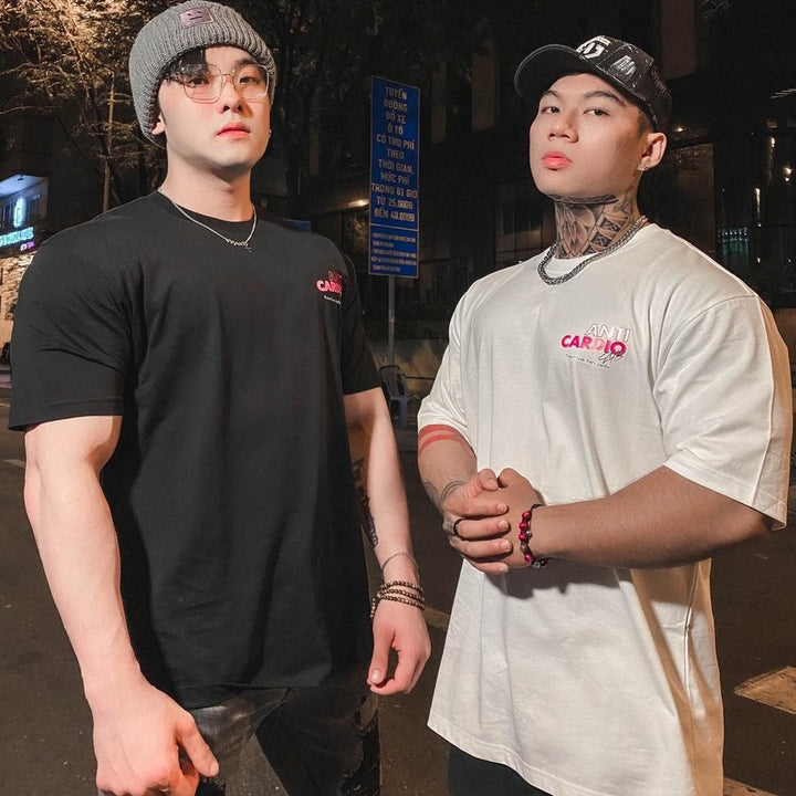 Men Muscular Men Loose Fashion Half Sleeve - cas7m