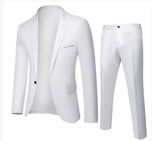 Two-piece Suit Business Professional Formal Wear Korean Slim Fit - cas7m