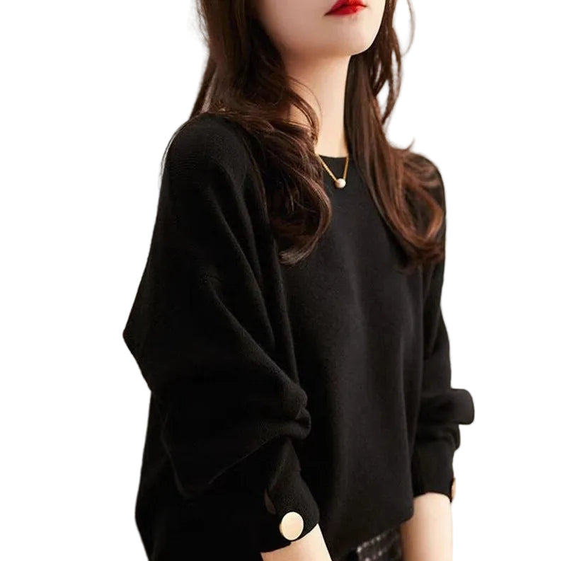 New Design Sense Niche Base Stylish Fashion Red Sweater - cas7m