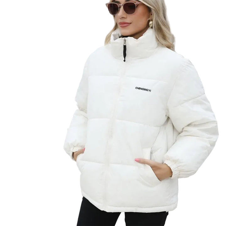 Winter Coat Women Casual Windproof Down Cotton Coat Warm Thickened Jacket Solid Outwear All-match Loose Tops Clothing - cas7m