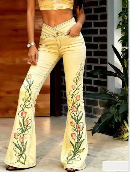 Slim-fit Flared Casual Jeans - cas7m