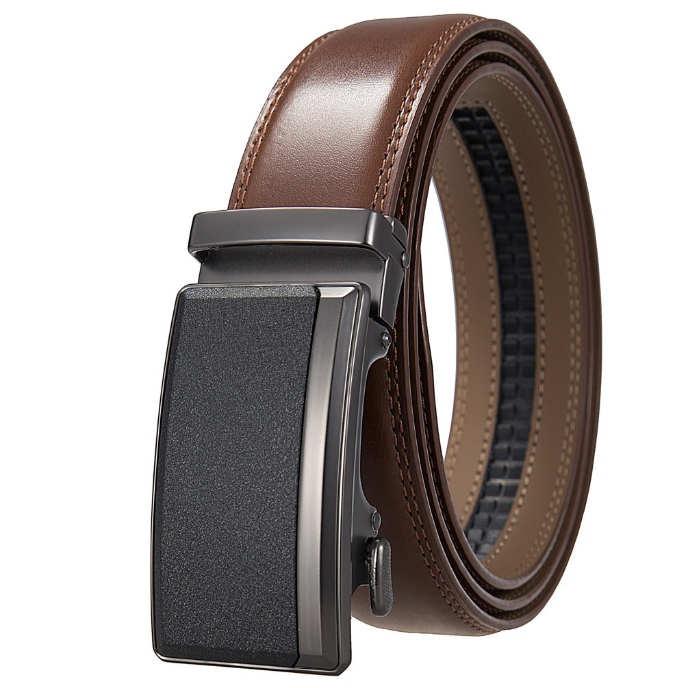 Men's Business Leather Split Leather Belt - cas7m