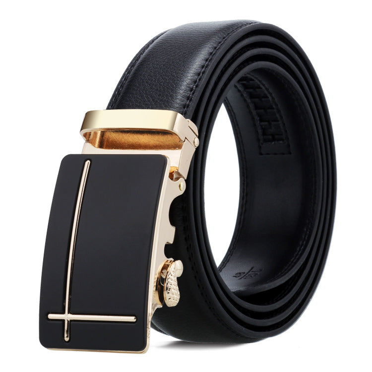 Men's Belt Automatic Buckle Business Trouser Belt - cas7m
