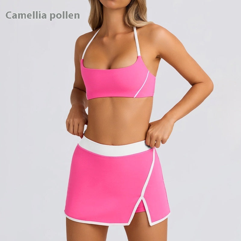 Yoga Underwear Sports And Fitness Running Outdoor Bra And Skirt - cas7m