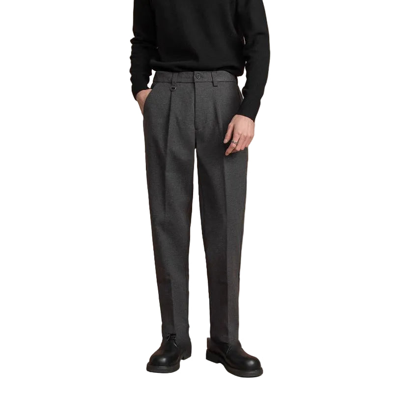 Fashion Suit Pants Men's Versatile Business Draped Casual Pants Trendy Straight - cas7m