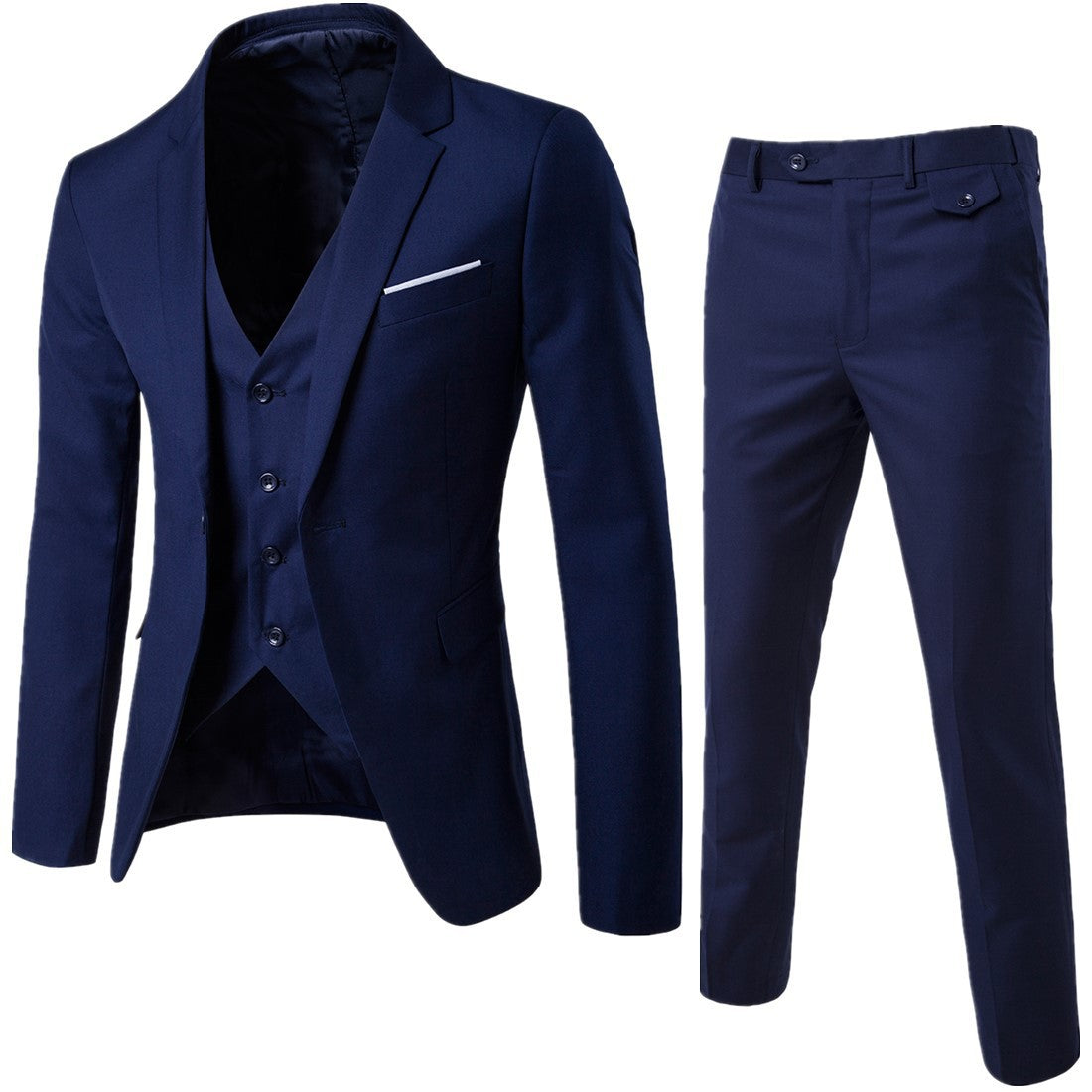 Suit Set Three-piece Set Slim-fit Korean Formal Wear - cas7m