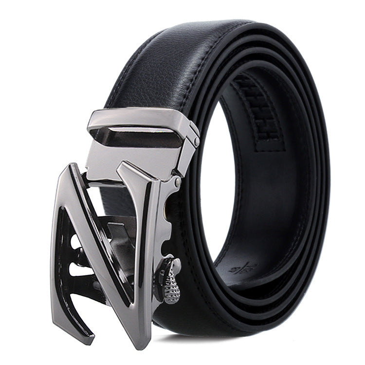 Men's Belt Automatic Buckle Business Trouser Belt - cas7m