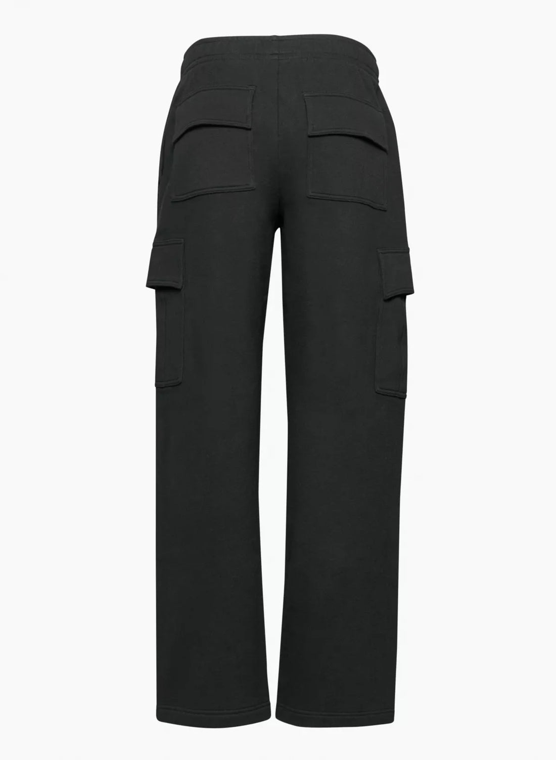 Elastic-waist High Waist Wide-leg Ankle-length Pants - cas7m