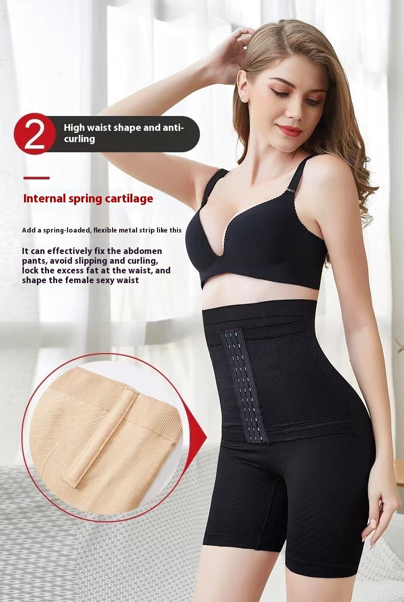 Women's Hip Raise Shaping Pants With Breasted Body Shaping - cas7m