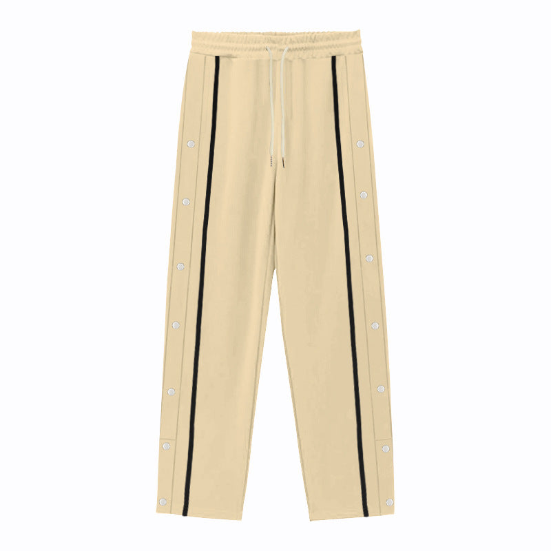 Casual Sports Breasted Pants Men's Loose Straight Trousers - cas7m