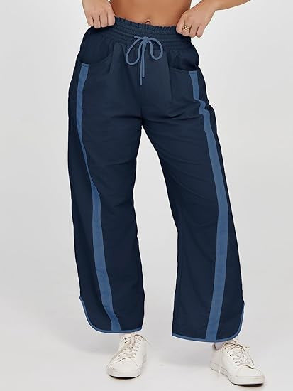 Casual Loose Drawstring Bucket Pants Women's Clothing - cas7m