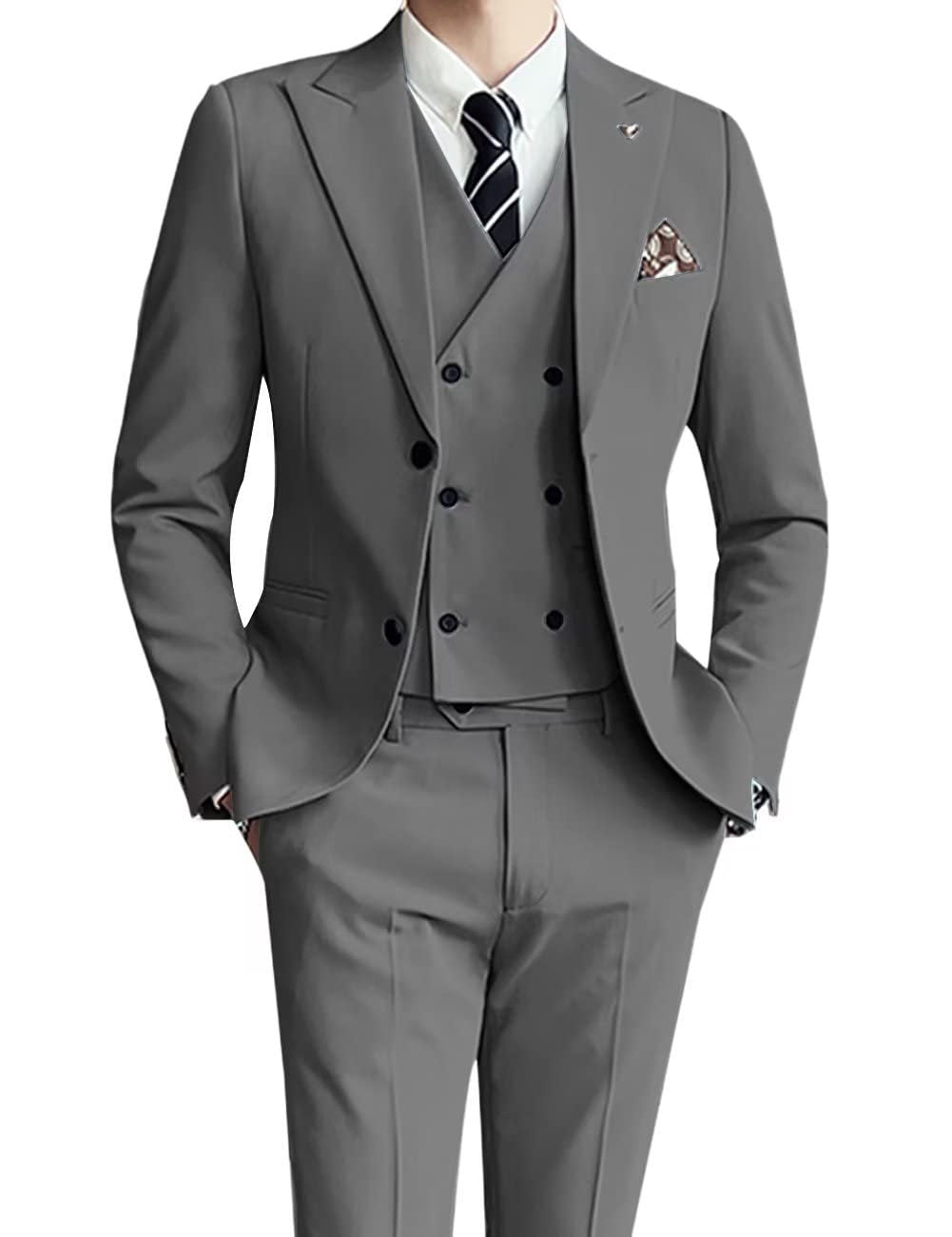 Three-piece Men's Suit Slim Fit Suit - cas7m
