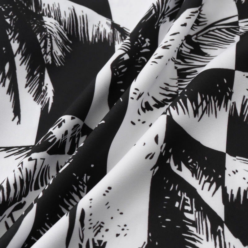 Loose Fashion Short Sleeve Printed Shirt - cas7m