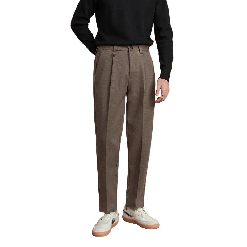 Fashion Suit Pants Men's Versatile Business Draped Casual Pants Trendy Straight - cas7m