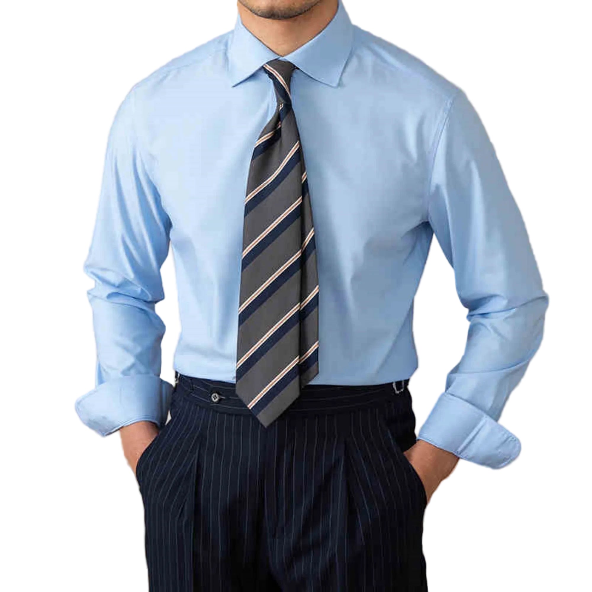 Business Formal Long Sleeved Shirt For Men - cas7m