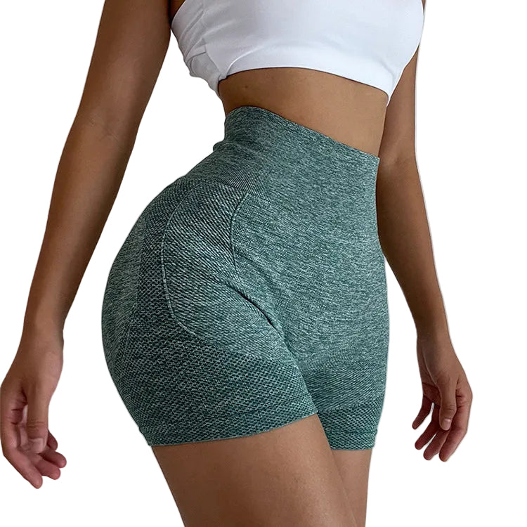 Fitness Yoga Shorts Pants Butt Lifting Seamless Leggings Women Gym - cas7m