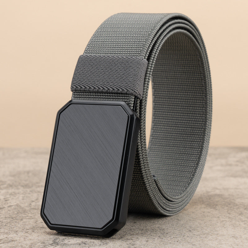Canvas Belt Men's Automatic Buckle Tactical Military Training Belt - cas7m
