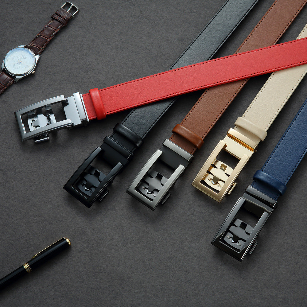 New Alloy Automatic Buckle Belt Men - cas7m